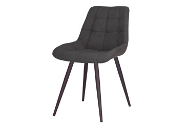 Стілець кухонний Новий Стиль Nicole HN Black (Box-2) SQR 53x56x86 см м'який / комплект 2шт soro_95
