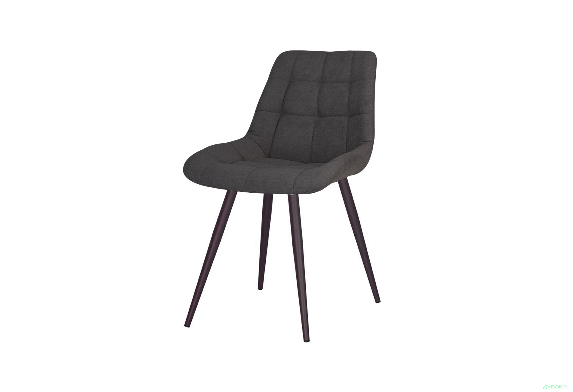 Зображення 1 - Стілець кухонний Новий Стиль Nicole HN Black (Box-2) SQR 53x56x86 см м'який / комплект 2шт soro_95