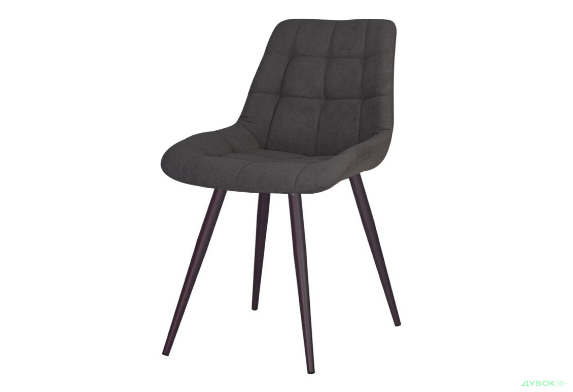 Стілець кухонний Новий Стиль Nicole HN Black (Box-2) SQR 53x56x86 см м'який / комплект 2шт soro_95