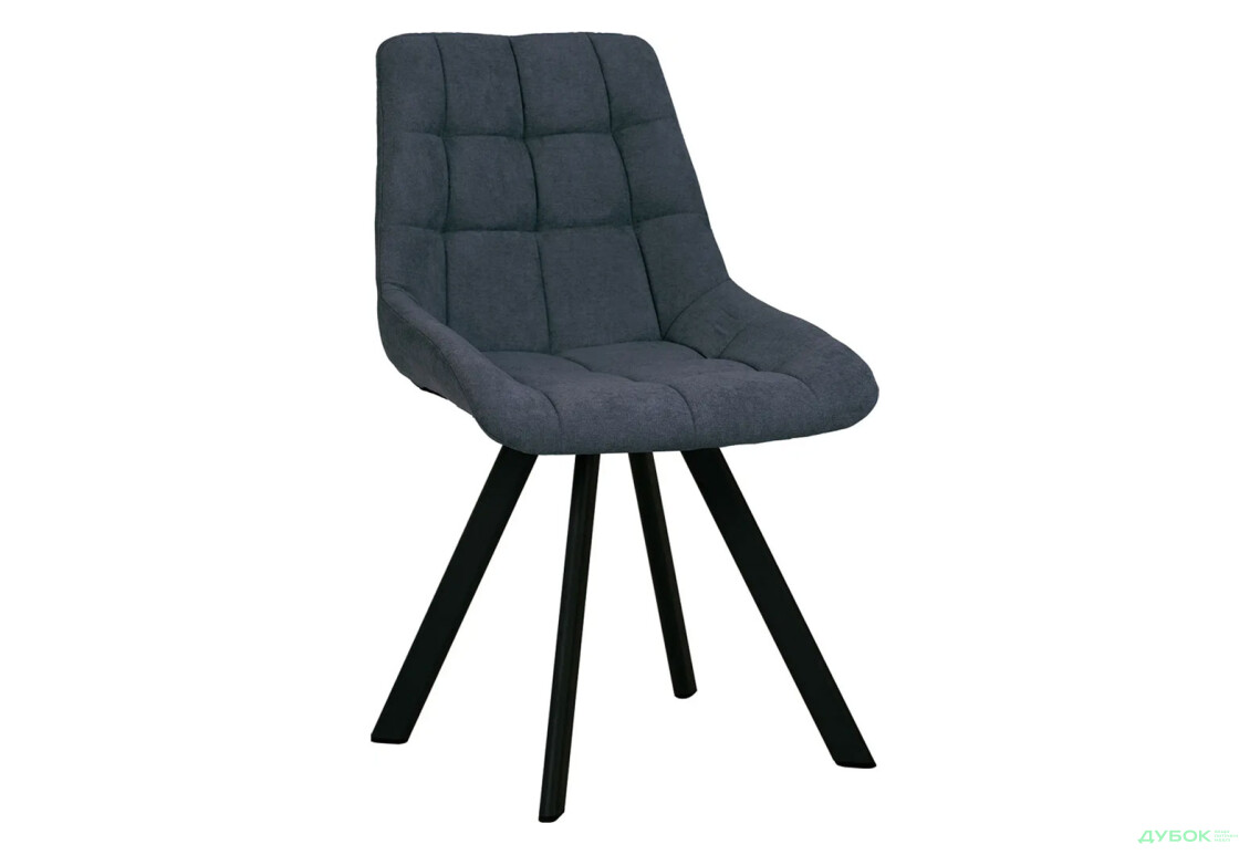 Изображение 2 - Стул кухонный Новый Стиль Nicole 4L Black SQR (Box-2) 57x53x87 см мягкий / комплект 2шт Обивка: soro_95