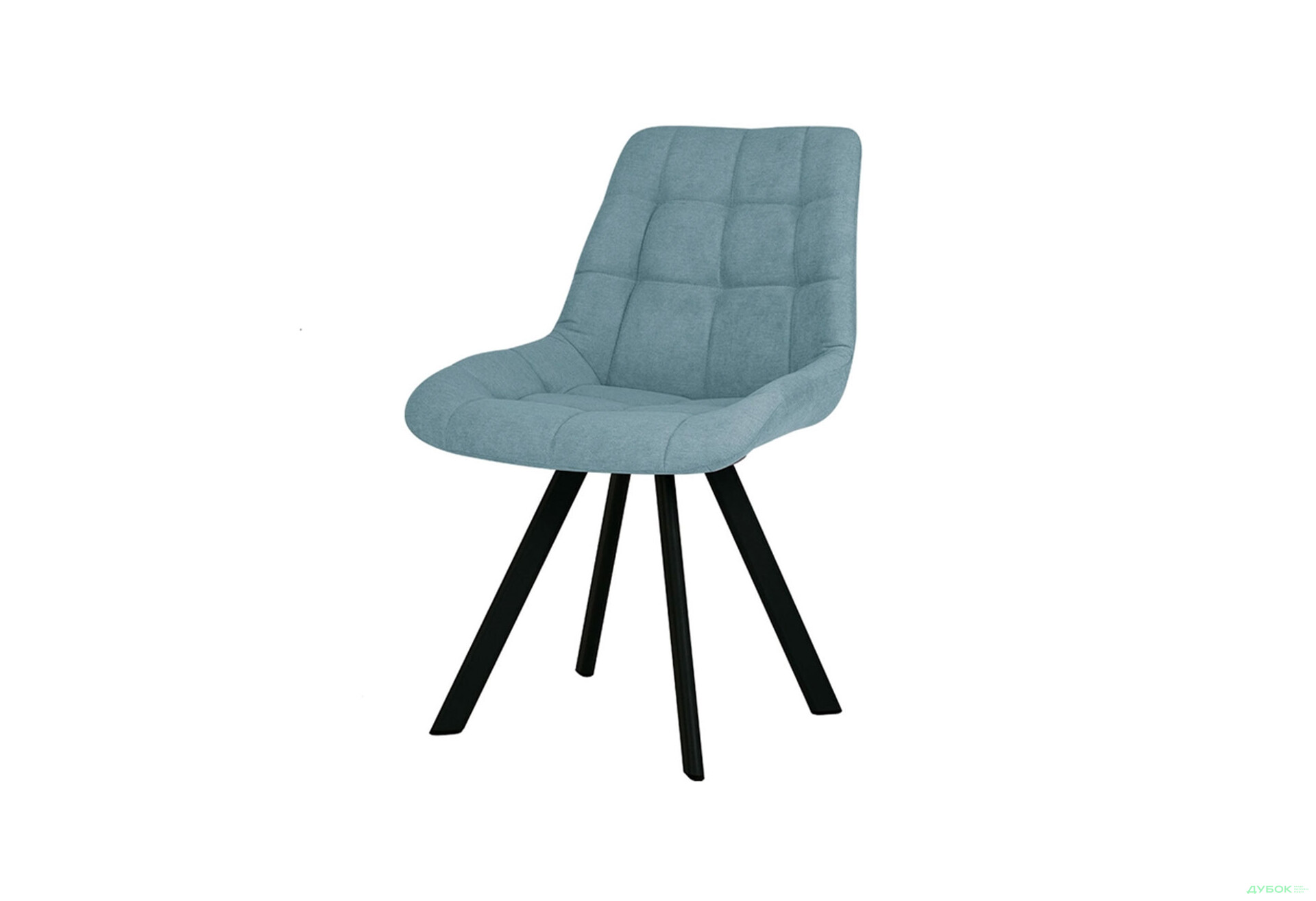 Изображение 1 - Стул кухонный Новый Стиль Nicole 4L Black SQR (Box-2) 57x53x87 см мягкий / комплект 2шт Обивка: soro_34