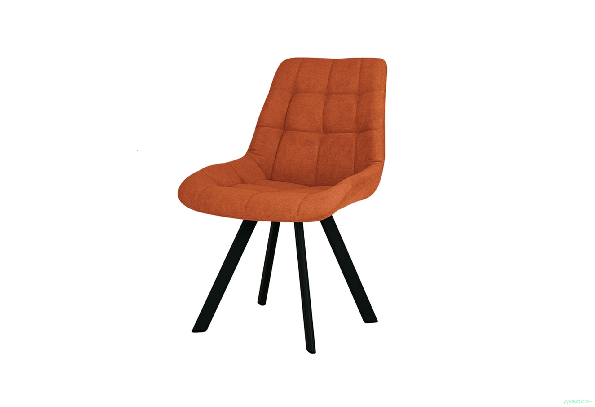 Изображение 1 - Стул кухонный Новый Стиль Nicole 4L Black SQR (Box-2) 57x53x87 см мягкий / комплект 2шт Обивка: soro_51