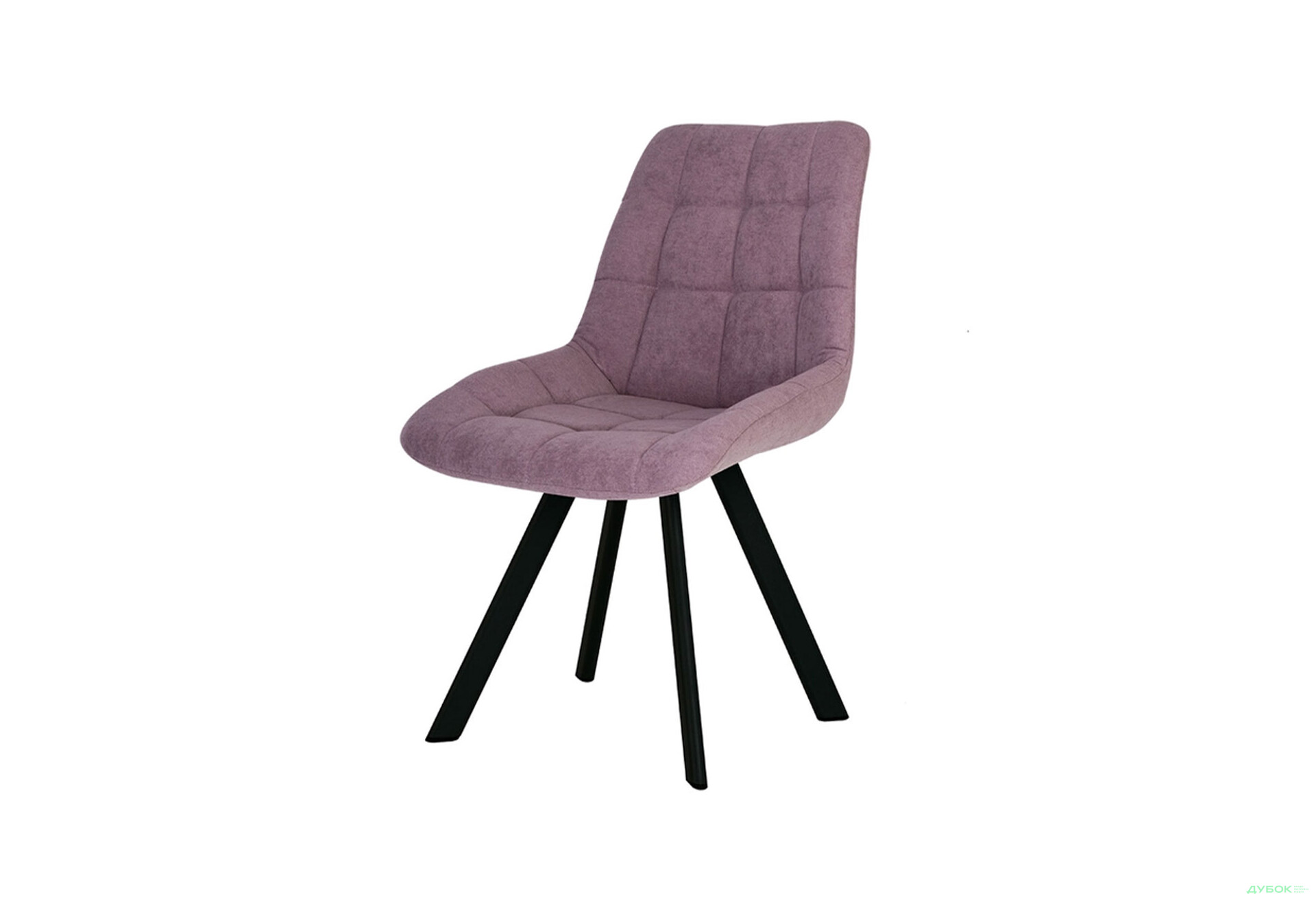 Изображение 1 - Стул кухонный Новый Стиль Nicole 4L Black SQR (Box-2) 57x53x87 см мягкий / комплект 2шт Обивка: soro_65