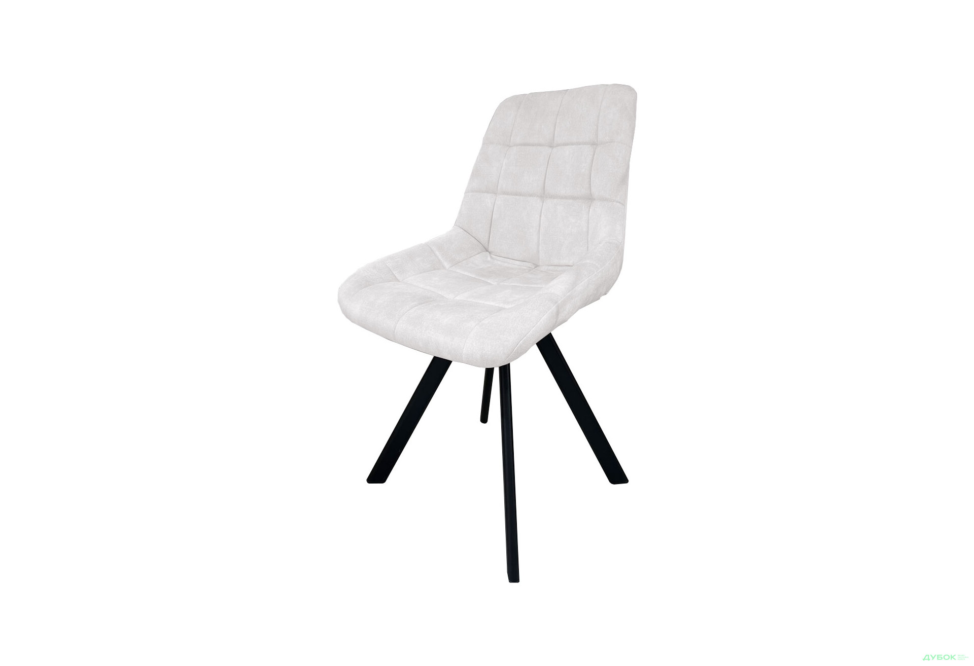 Зображення 1 - Стілець кухонний Новий Стиль Nicole 4L Black SQR (Box-2) 57x53x87 см м'який / комплект 2шт Palladium 1 Champagne