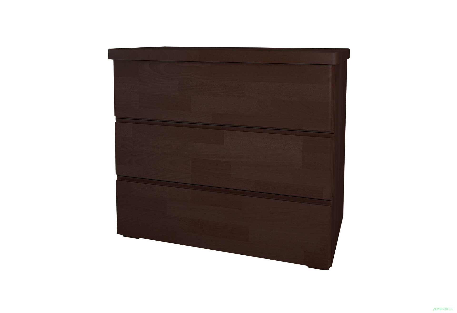 Комод Arbor Drev Регіна з 3 шухлядами 91 см сосна, темний горіх - Зображення 1 Зображення 1 - Комод Arbor Drev Регіна з 3 шухлядами 91 см сосна, темний горіх