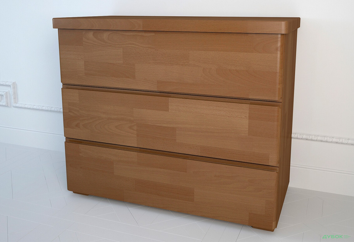 Изображение 2 - Комод Arbor Drev Регина с 3 ящиками 91 см бук, орех