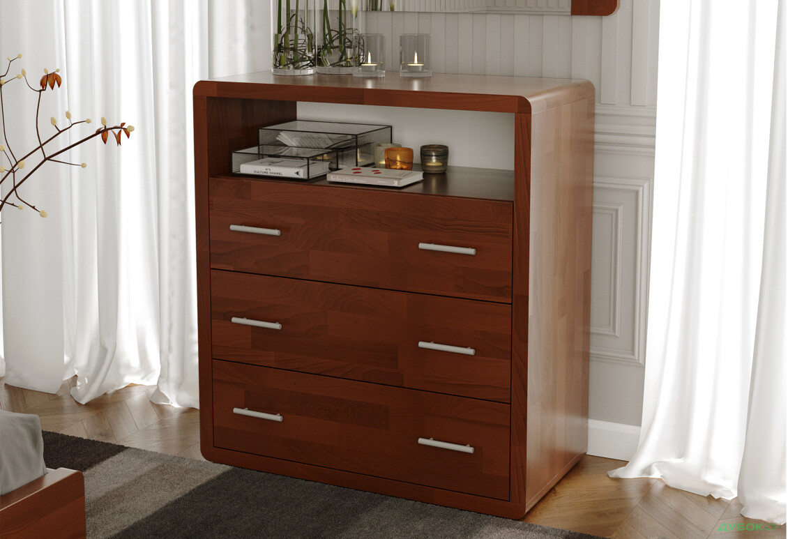 Комод Arbor Drev Глорія з 3 шухлядами і полицею 97 см бук, яблуня локарно - Зображення 2 Зображення 2 - Комод Arbor Drev Глорія з 3 шухлядами і полицею 97 см бук, яблуня локарно