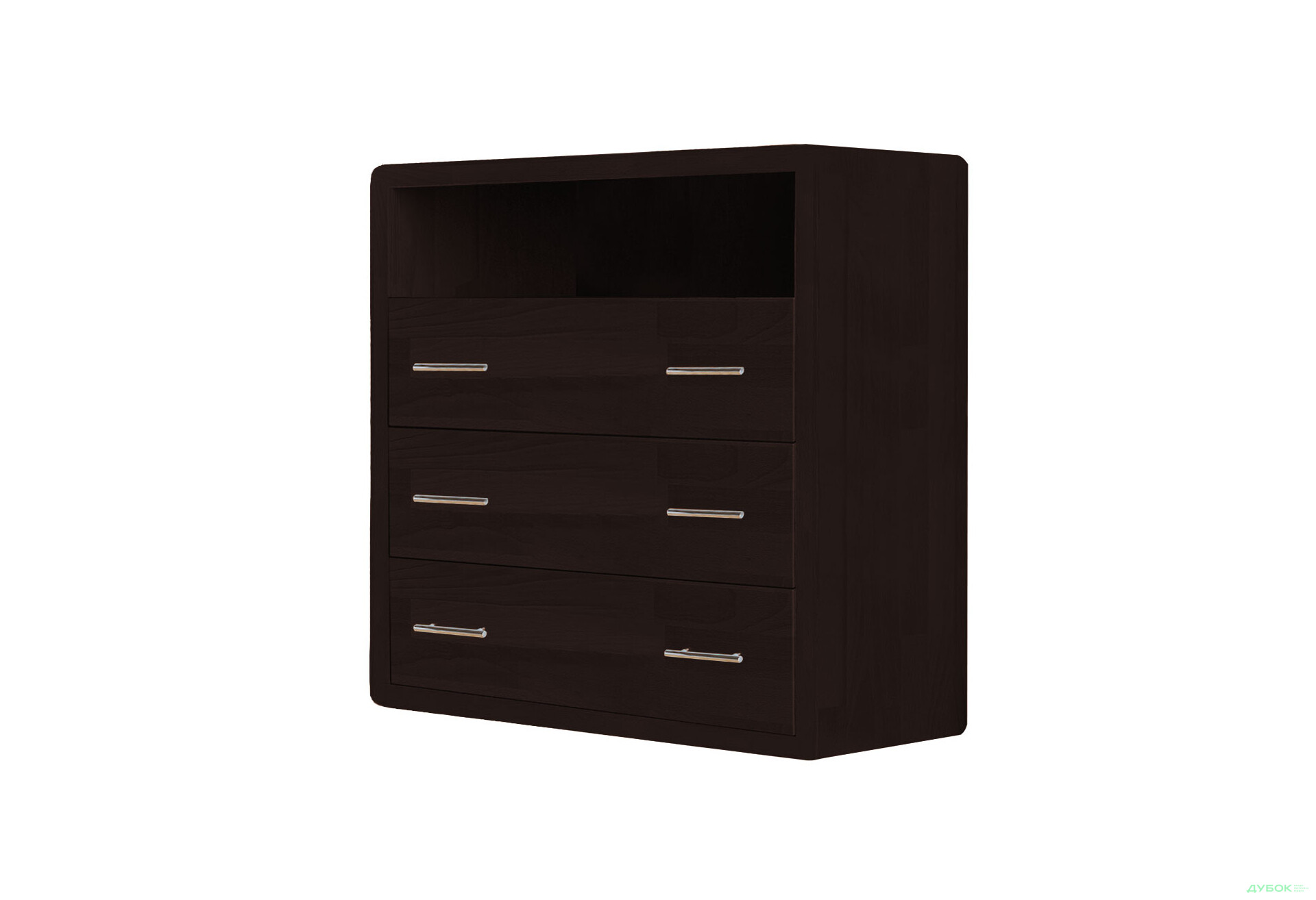 Комод Arbor Drev Глорія з 3 шухлядами і полицею 97 см сосна, венге - Зображення 1 Зображення 1 - Комод Arbor Drev Глорія з 3 шухлядами і полицею 97 см сосна, венге