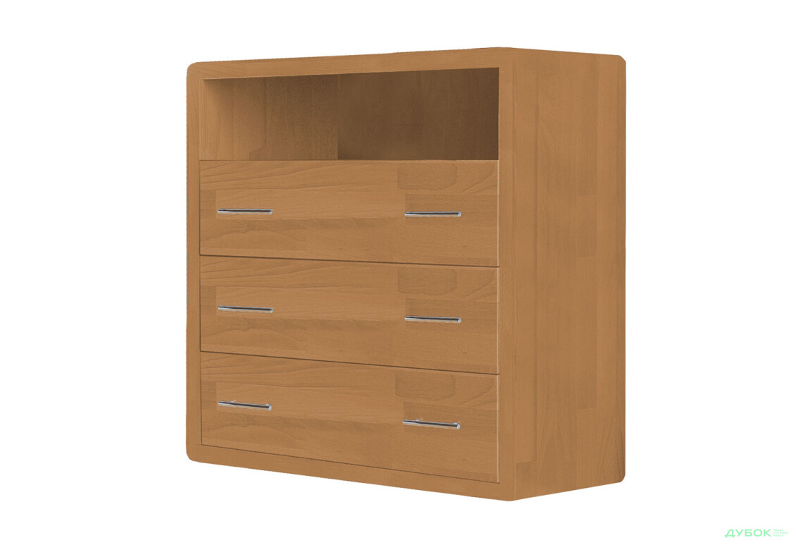 Комод Arbor Drev Глорія з 3 шухлядами і полицею 97 см сосна, вільха - Зображення 1 Зображення 1 - Комод Arbor Drev Глорія з 3 шухлядами і полицею 97 см сосна, вільха