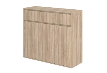 Комод Art In Head Лайт 3х3 3-дверный с 3 ящиками 120 см дуб сонома