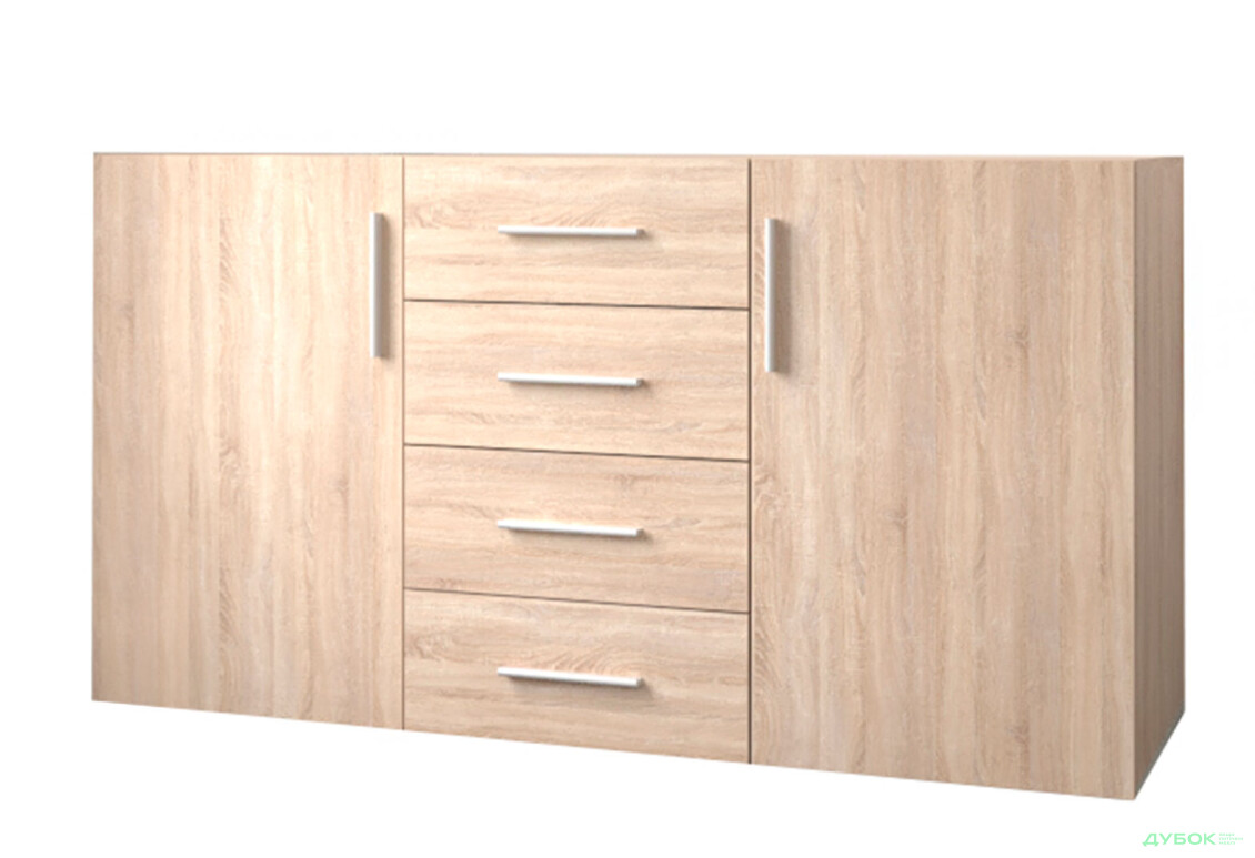 Комод Moreli ST0004 с дверцами и ящиками 150 см дуб сонома