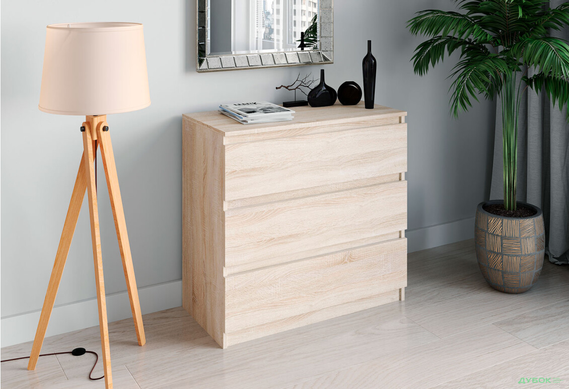 Изображение 2 - Комод Moreli Т214 с ящиками 80 см дуб сонома