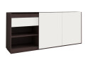 Фото 1 - Комод Moreli RS-3 з дверцятами, полицями та шухлядою 184 см венге магія / білий