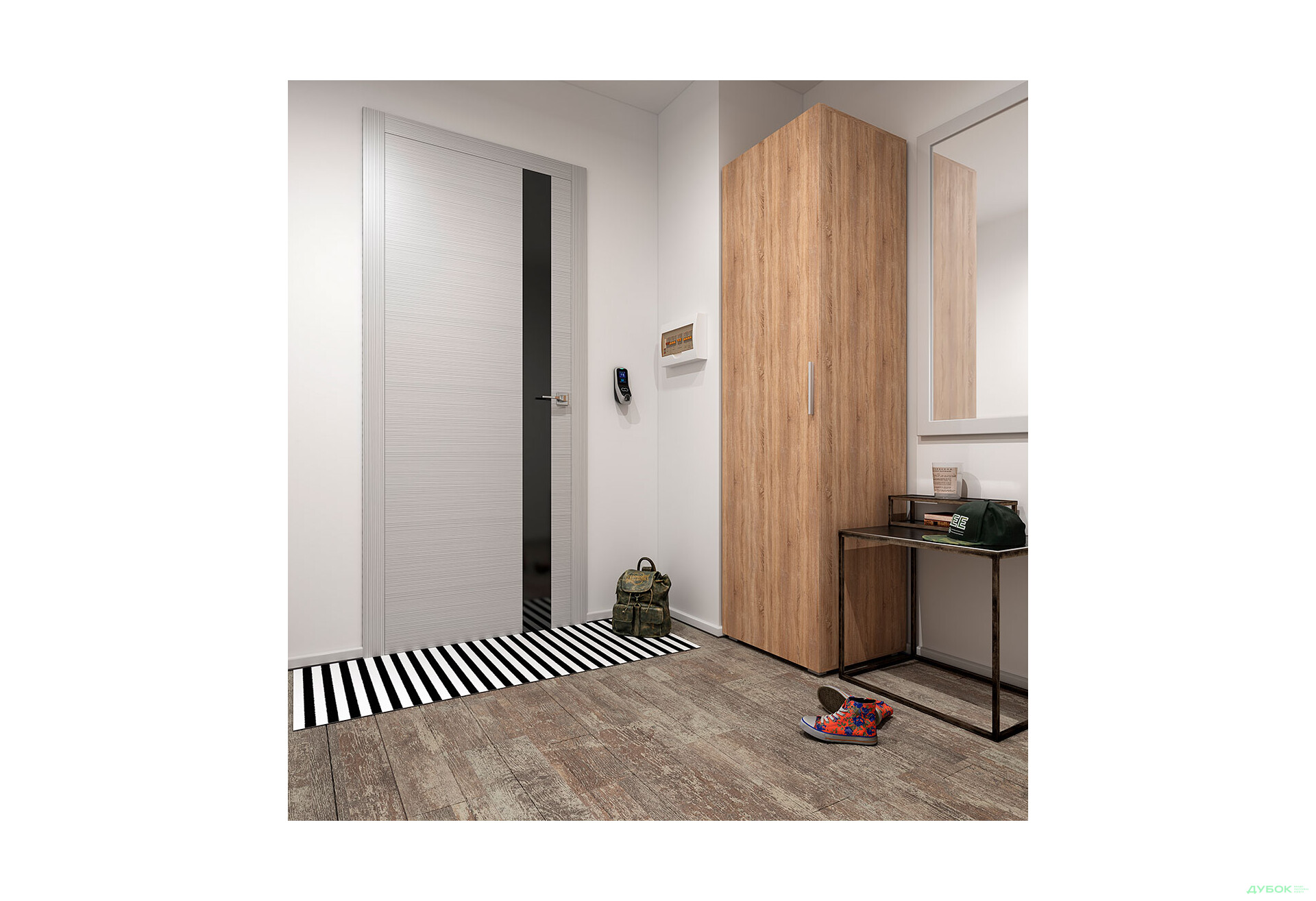 Шафа Moreli ST0012 зі штангою та полицями 1-дверна 60 см дуб сонома - Зображення 2 Зображення 2 - Шафа Moreli ST0012 зі штангою та полицями 1-дверна 60 см дуб сонома