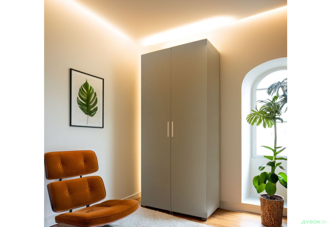 Шкаф Moreli ST0010 с полками 2-дверный 100 см антрацит - Изображение 3 Изображение 3 - Шкаф Moreli ST0010 с полками 2-дверный 100 см антрацит