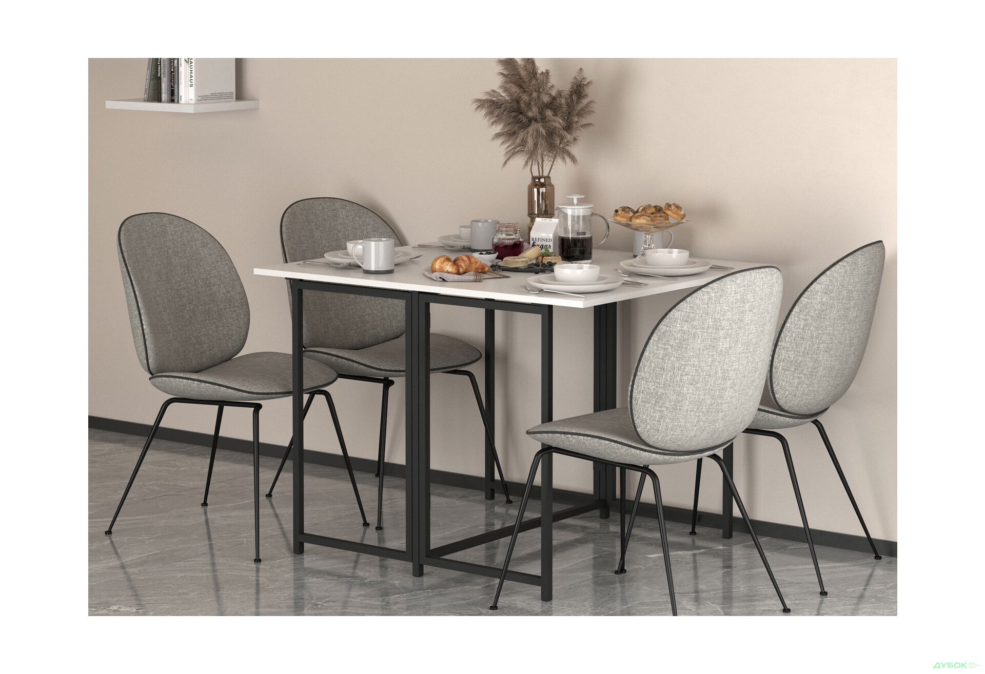 Изображение 4 - Стол-трансформер Knap Knap Spier DUO / Спир дуо 90х107 см раскладной, Белый