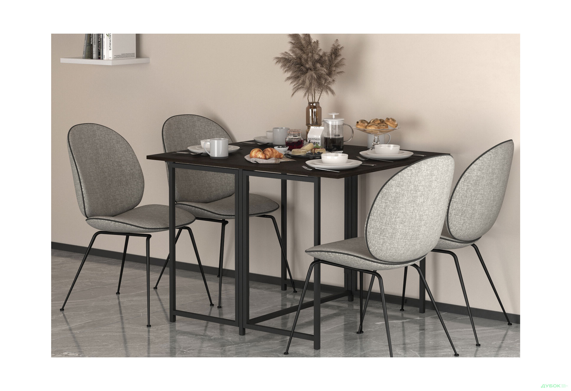 Изображение 5 - Стол-трансформер Knap Knap Spier DUO / Спир дуо 90х107 см раскладной, Венге