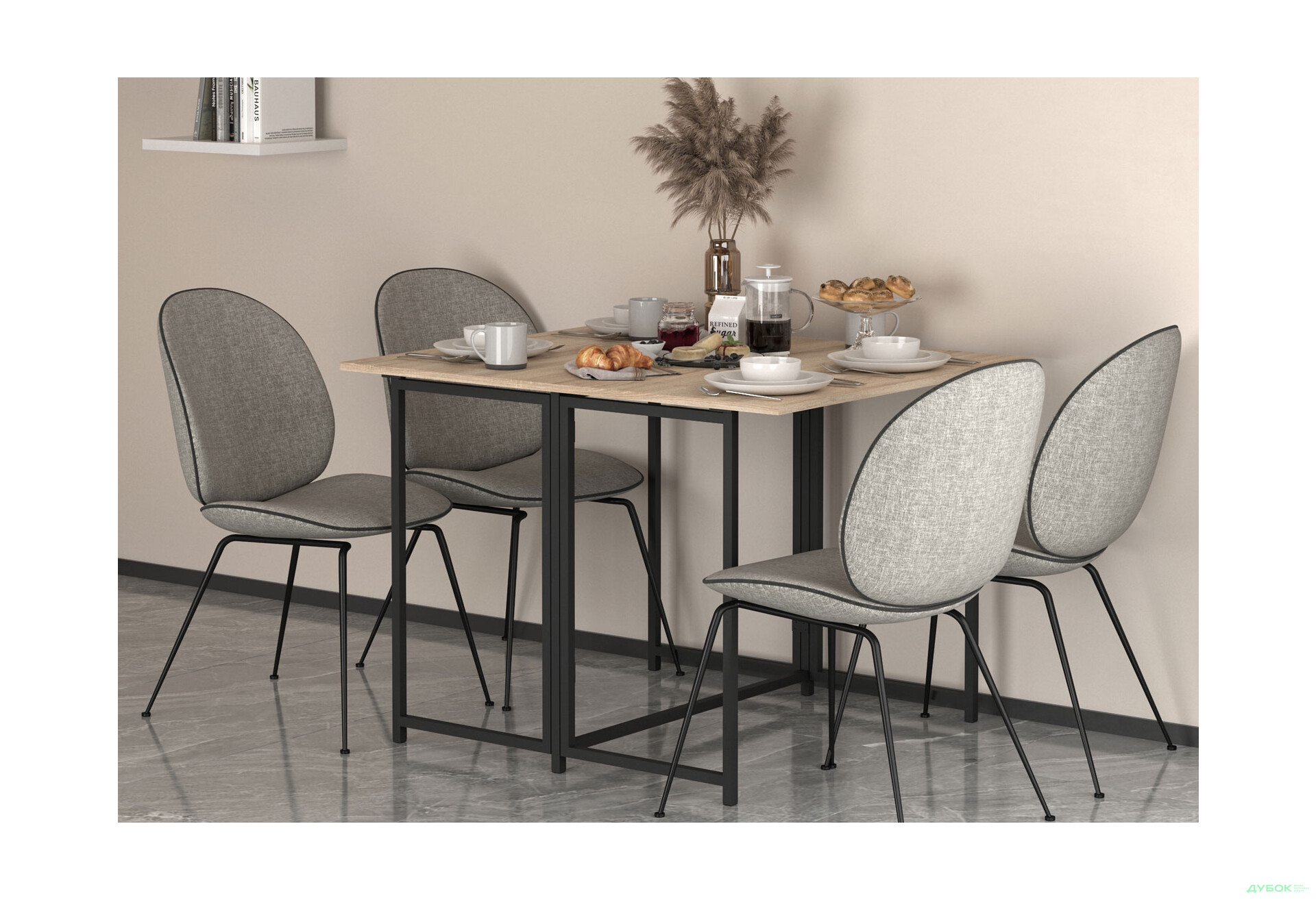 Изображение 5 - Стол-трансформер Knap Knap Spier DUO / Спир дуо 90х107 см раскладной, Дуб сонома