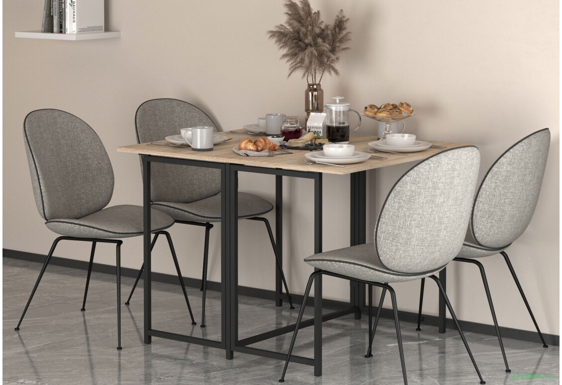 Изображение 5 - Стол-трансформер Knap Knap Spier DUO / Спир дуо 90х107 см раскладной, Дуб сонома