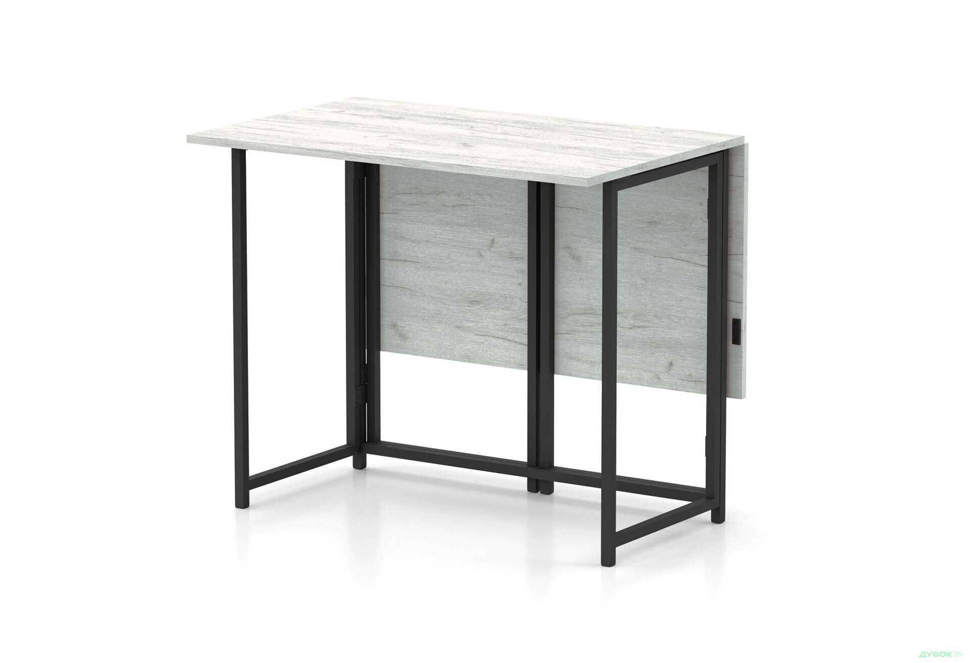 Зображення 2 - Стіл-трансформер Knap Knap Spier DUO / Спір дуо 90х107 см розкладний, Дуб крафт білий