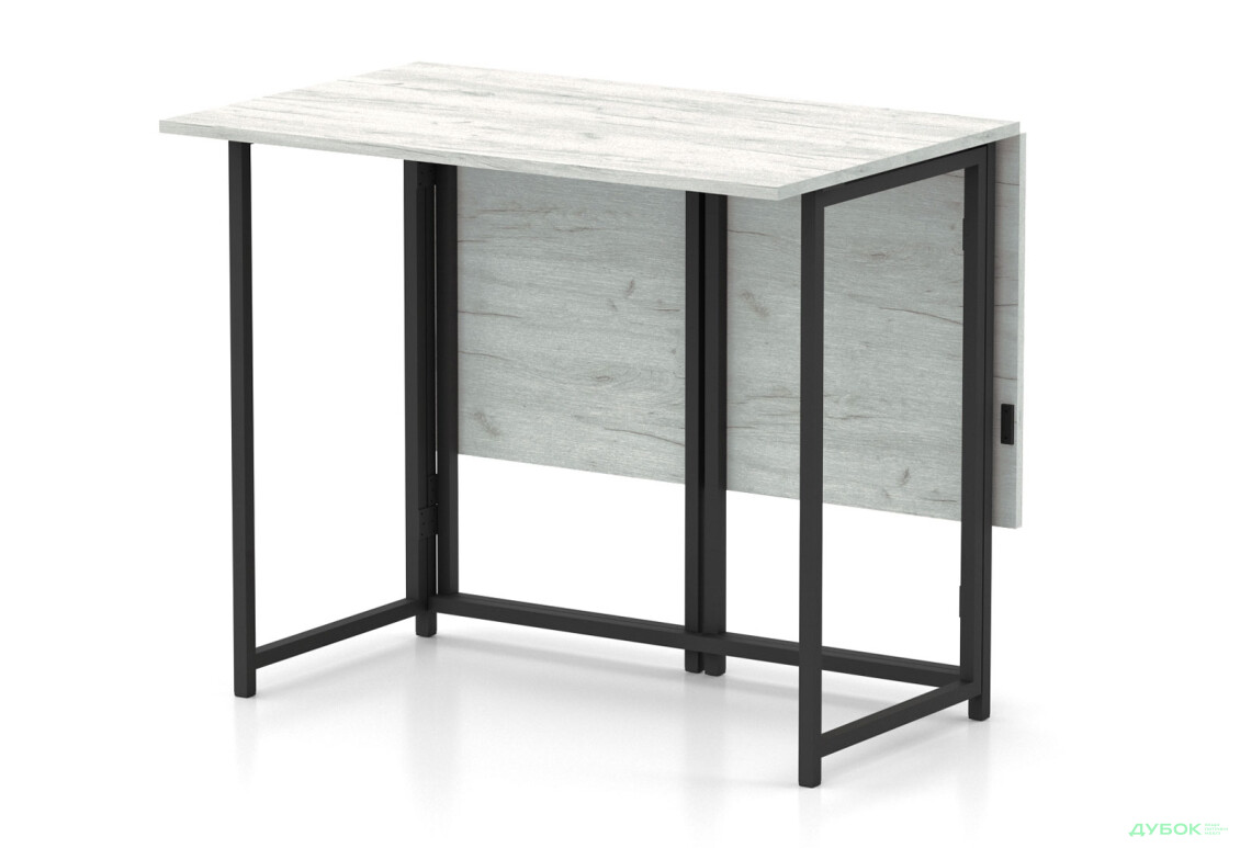 Зображення 2 - Стіл-трансформер Knap Knap Spier DUO / Спір дуо 90х107 см розкладний, Дуб крафт білий