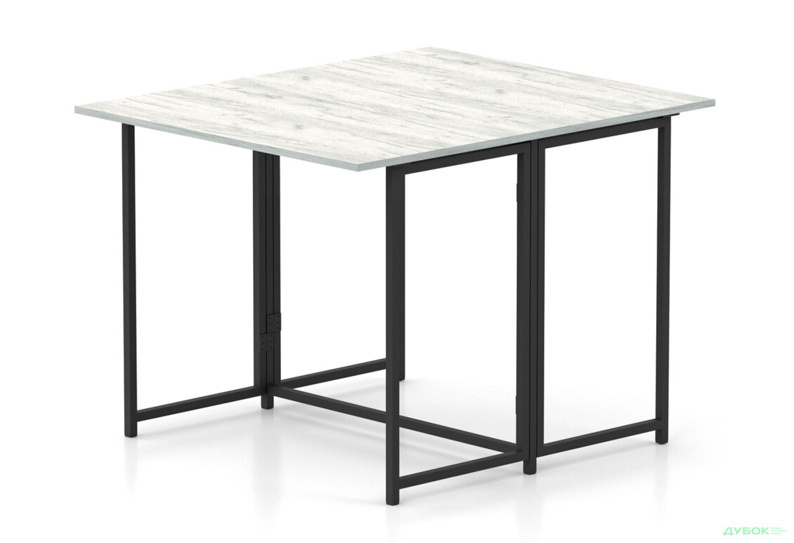 Стіл-трансформер Knap Knap Spier DUO / Спір дуо 90х107 см розкладний, Дуб крафт білий