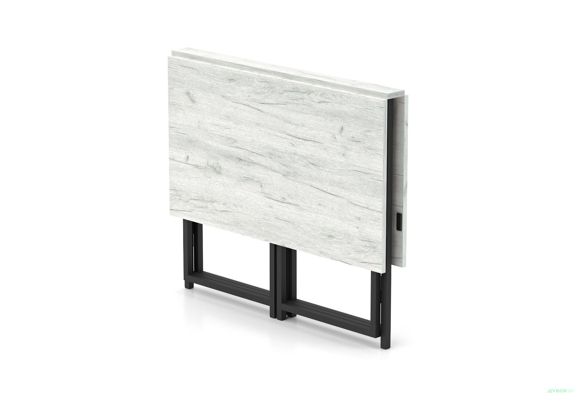 Зображення 3 - Стіл-трансформер Knap Knap Spier DUO / Спір дуо 90х107 см розкладний, Дуб крафт білий