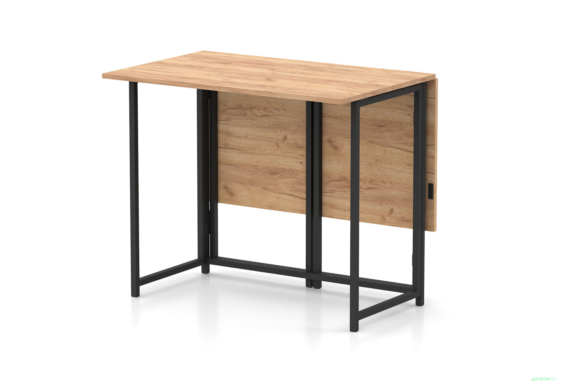 Зображення 2 - Стіл-трансформер Knap Knap Spier DUO / Спір дуо 90х107 см розкладний, Дуб крафт золотий