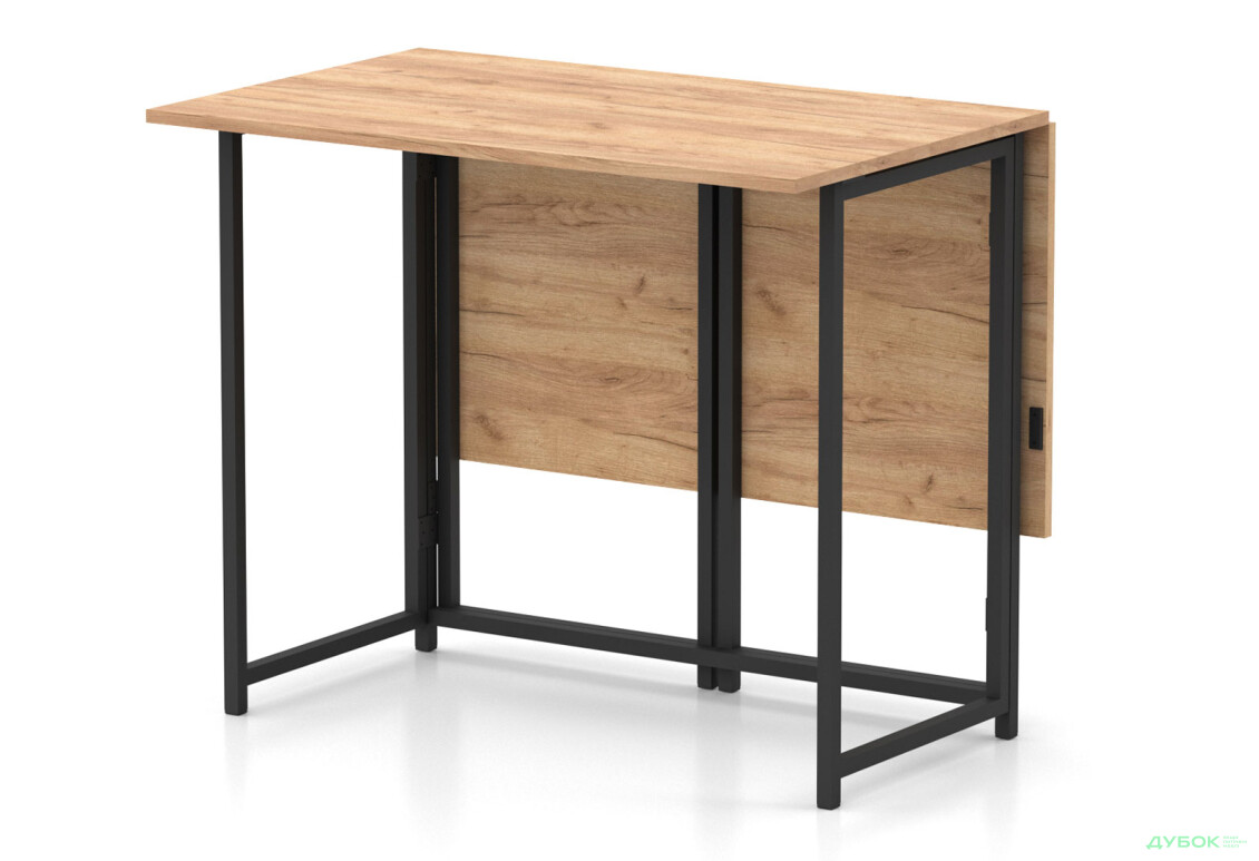 Зображення 2 - Стіл-трансформер Knap Knap Spier DUO / Спір дуо 90х107 см розкладний, Дуб крафт золотий