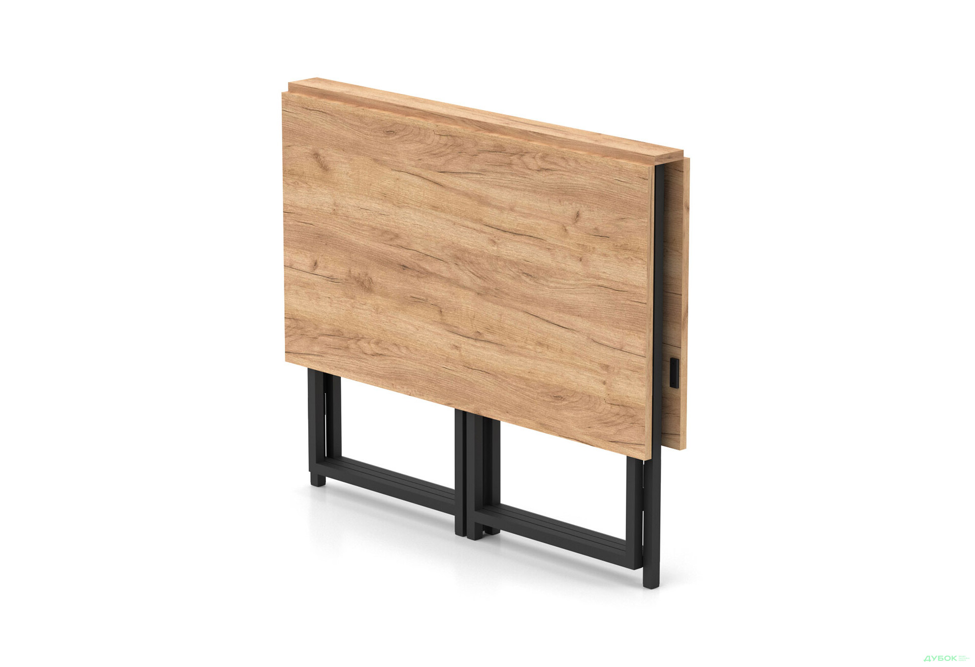 Зображення 3 - Стіл-трансформер Knap Knap Spier DUO / Спір дуо 90х107 см розкладний, Дуб крафт золотий