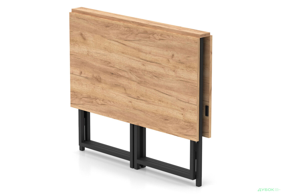 Зображення 3 - Стіл-трансформер Knap Knap Spier DUO / Спір дуо 90х107 см розкладний, Дуб крафт золотий