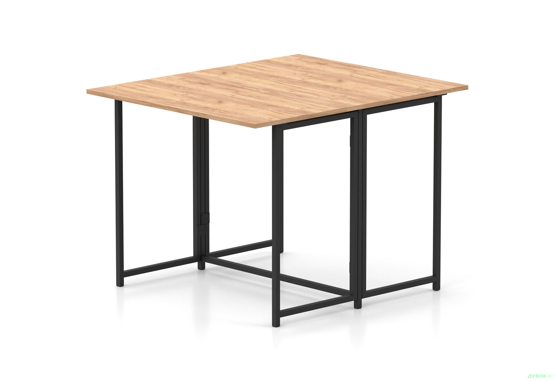 Зображення 1 - Стіл-трансформер Knap Knap Spier DUO / Спір дуо 90х107 см розкладний, Дуб крафт золотий