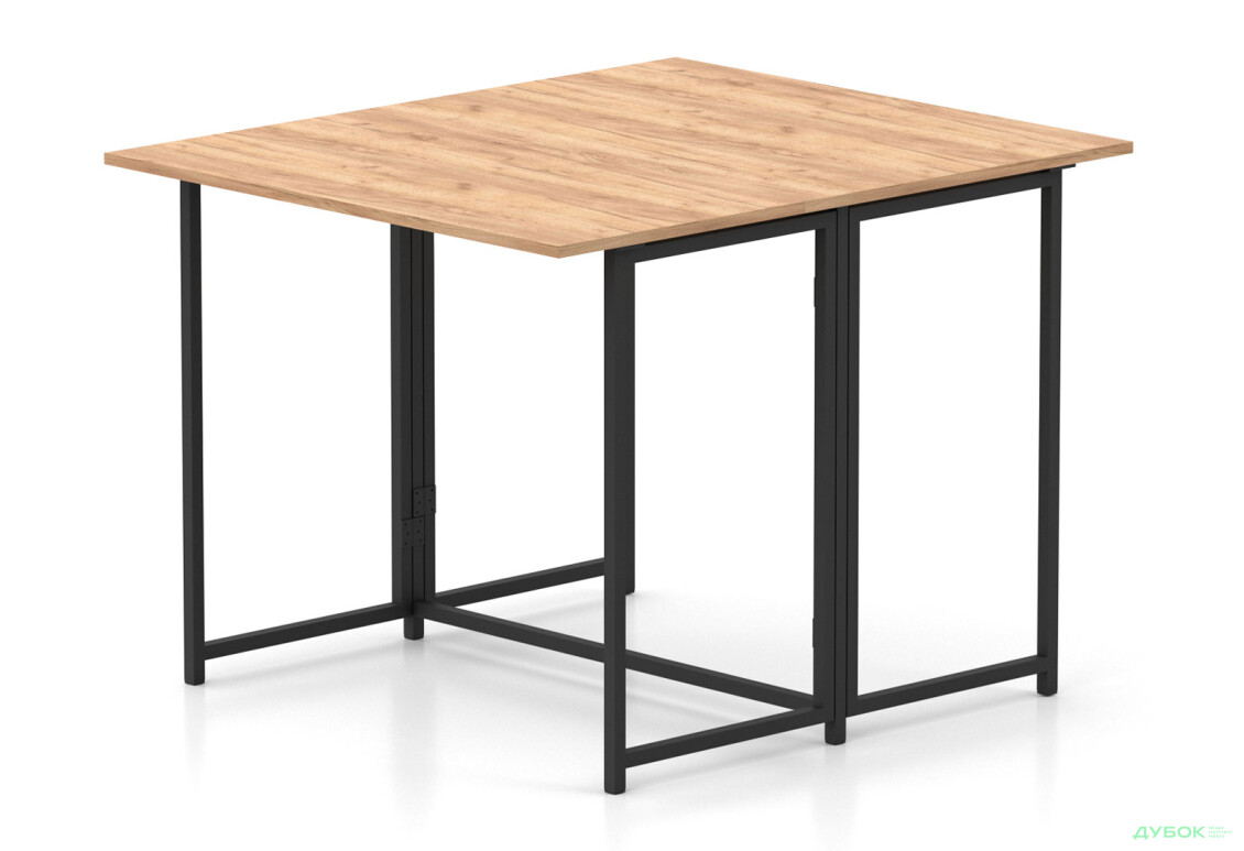 Стіл-трансформер Knap Knap Spier DUO / Спір дуо 90х107 см розкладний, Дуб крафт золотий