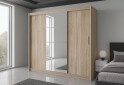 Зображення 2 - Шафа-купе Гербор Маріо 3-дверна з дзеркалом 240 см дуб сонома