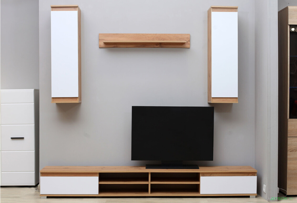 Стінка Гербор Люсія 220 см дуб тахо / німфея альба - Зображення 2 Зображення 2 - Стінка Гербор Люсія 220 см дуб тахо / німфея альба