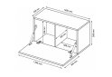 Изображение 2 - Тумба под ТВ Бокс / Box с дверкой 140 см глянец черный