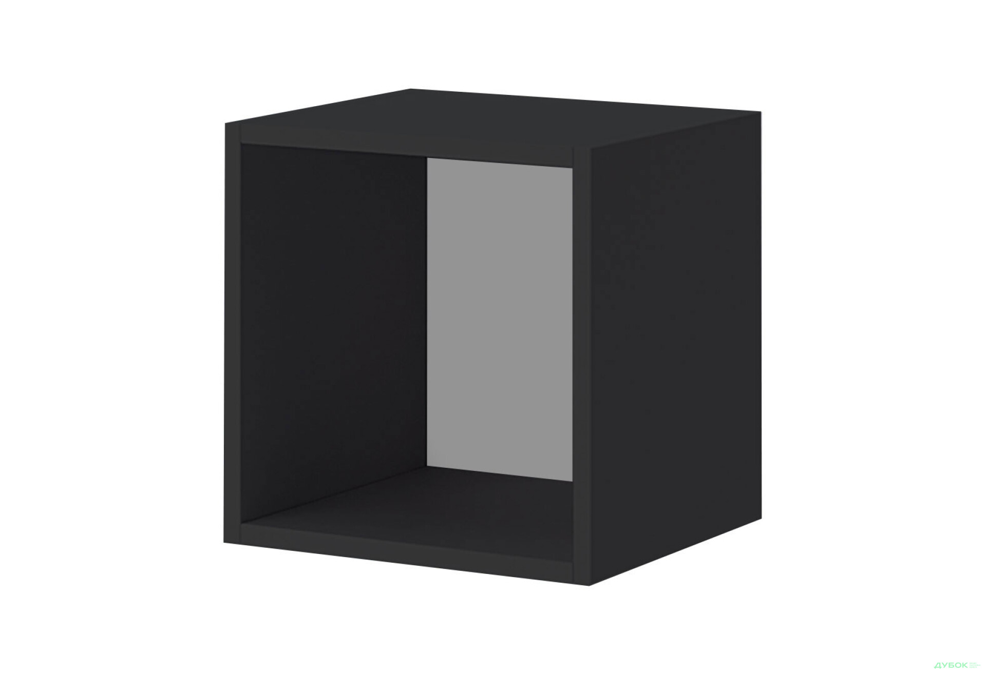 Фото 1 - Шкафчик навесной открытый МироМарк Бокс Секция-10 35 см Цвет корпуса: черный