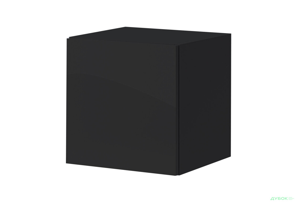 Шафка навісна MiroMark Бокс Секція-20 35 см глянець чорний