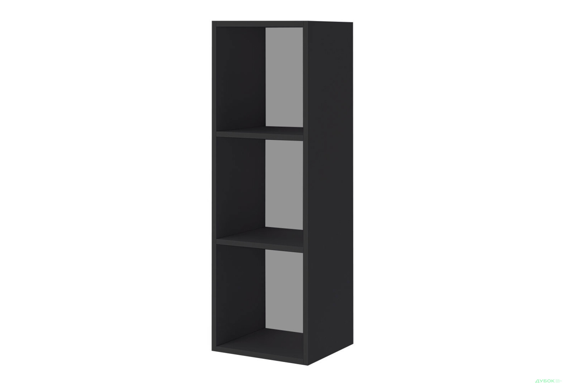 Фото 1 - Шкафчик навесной открытый МироМарк Бокс Секция-12 35 см Цвет корпуса: черный