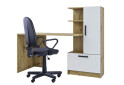 Зображення 2 - Стіл комп'ютерний Garant Стандарт 150x59 см зі стелажем Дуб артизан / Німфея альба, збірка права