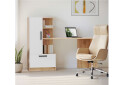Стіл комп'ютерний Garant Стандарт 150x59 см зі стелажем Дуб крафт золотий / Німфея альба, збірка ліва - Зображення 2 Зображення 2 - Стіл комп'ютерний Garant Стандарт 150x59 см зі стелажем Дуб крафт золотий / Німфея альба, збірка ліва