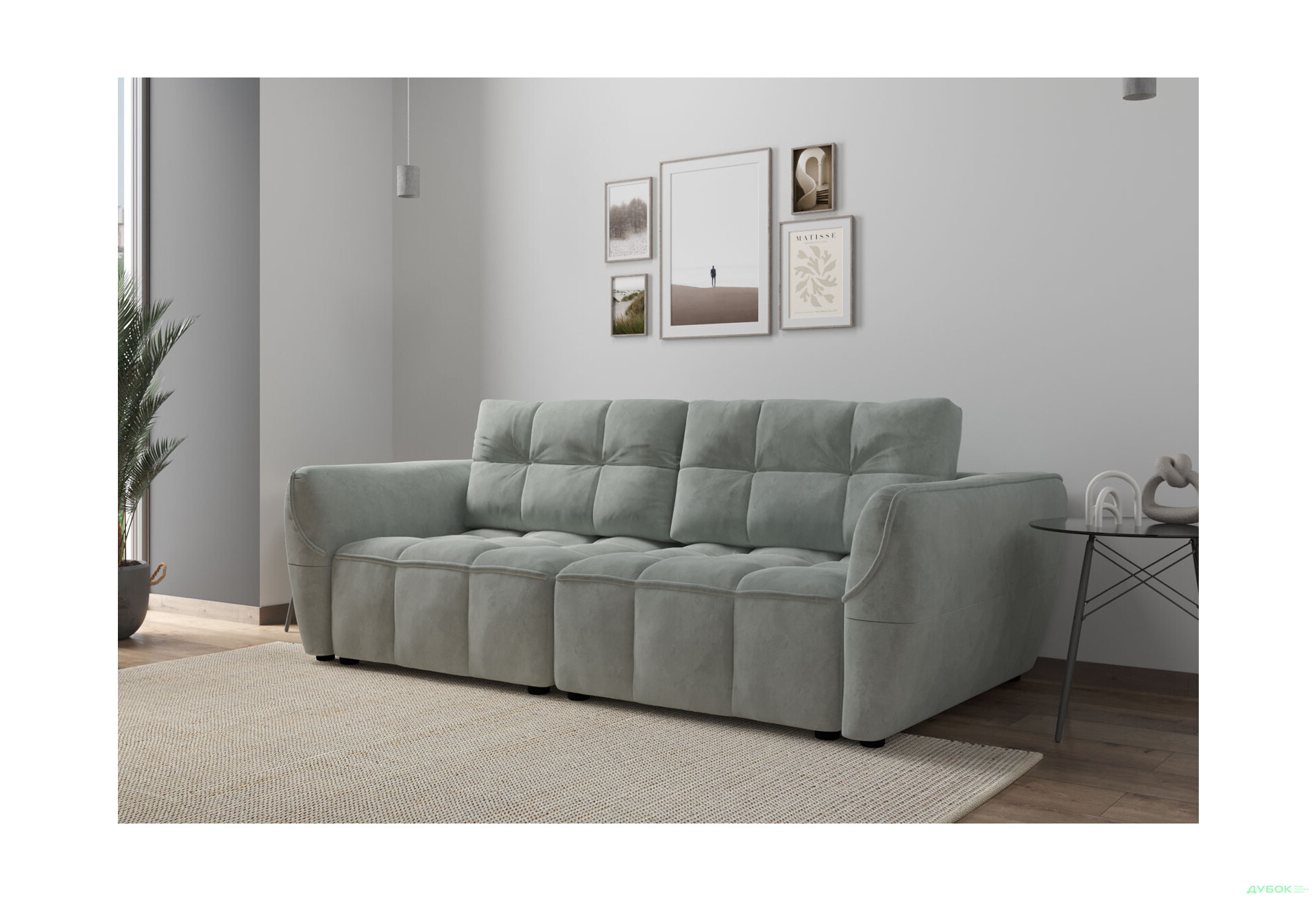 Диван Vika Монтана 245x125 см, світло-сірий (Allure Light grey) - Зображення 4 Зображення 4 - Диван Vika Монтана 245x125 см, світло-сірий (Allure Light grey)