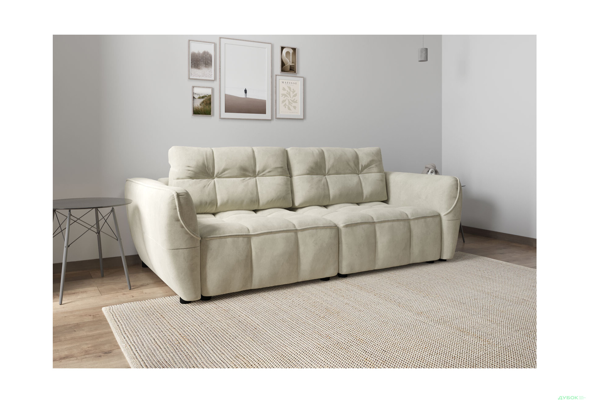 Диван Вика Монтана 245x125 см, светло-бежевый (Allure Ecru) - Изображение 3 Изображение 3 - Диван Вика Монтана 245x125 см, светло-бежевый (Allure Ecru)