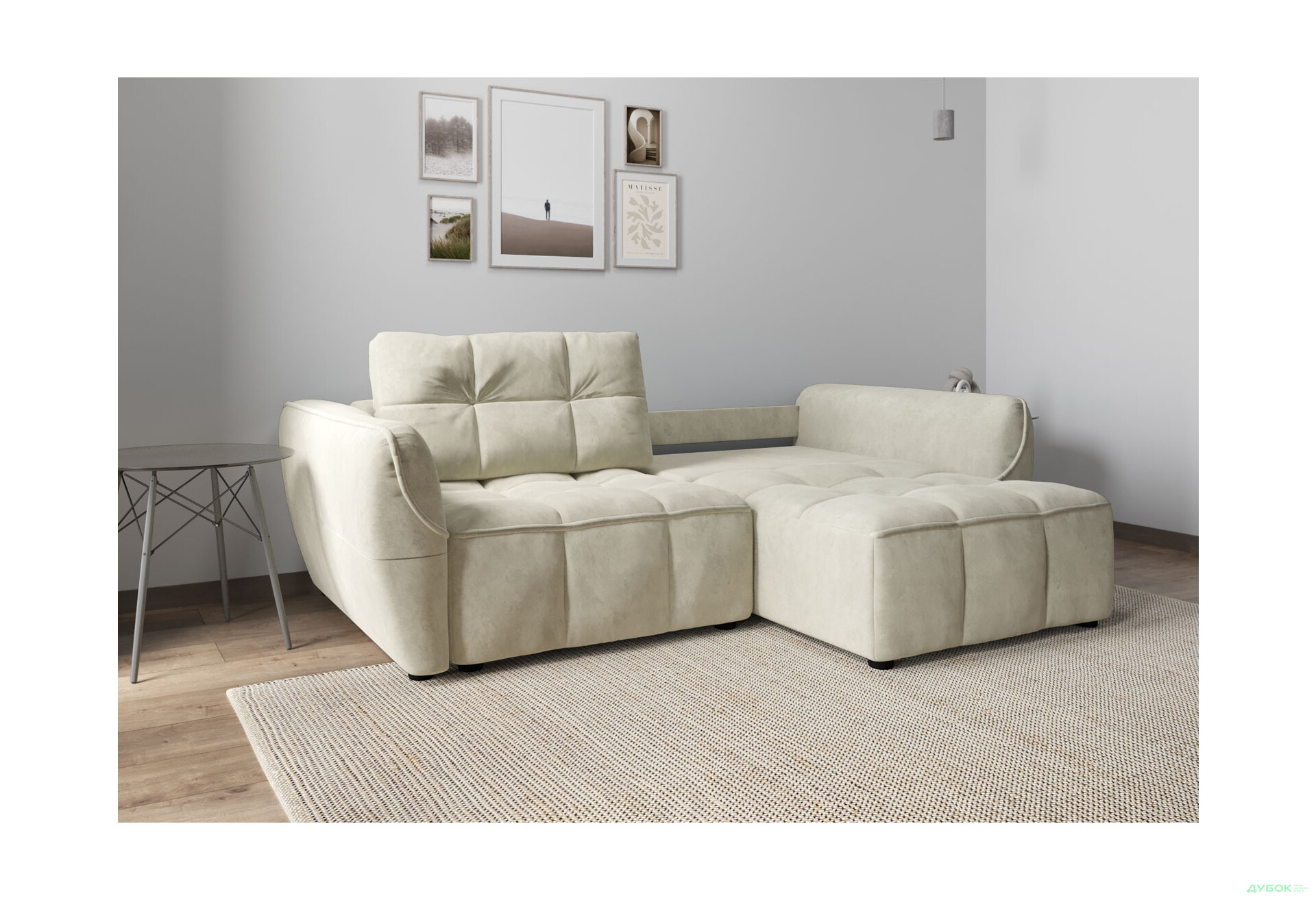 Диван Вика Монтана 245x125 см, светло-бежевый (Allure Ecru) - Изображение 7 Изображение 7 - Диван Вика Монтана 245x125 см, светло-бежевый (Allure Ecru)