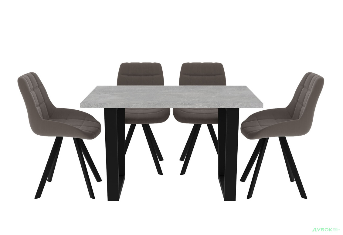 Стіл обідній Garant Луїсвіль 120x80 см індастріал - Зображення 7 Зображення 7 - Стіл обідній Garant Луїсвіль 120x80 см індастріал