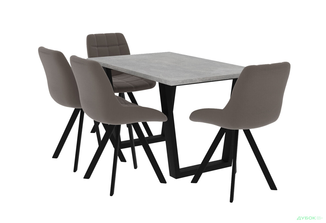 Стіл обідній Garant Луїсвіль 120x80 см індастріал - Зображення 6 Зображення 6 - Стіл обідній Garant Луїсвіль 120x80 см індастріал