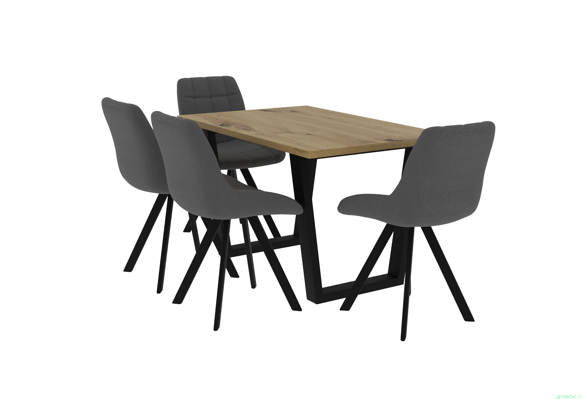 Стіл обідній Garant Луїсвіль 120x80 см дуб артизан - Зображення 5 Зображення 5 - Стіл обідній Garant Луїсвіль 120x80 см дуб артизан