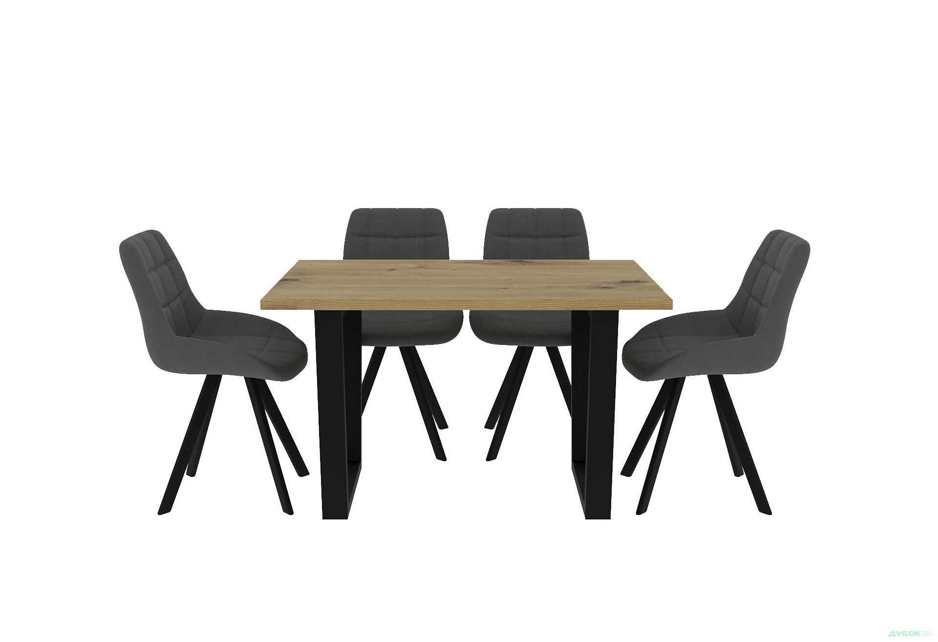 Стіл обідній Garant Луїсвіль 120x80 см дуб артизан - Зображення 6 Зображення 6 - Стіл обідній Garant Луїсвіль 120x80 см дуб артизан