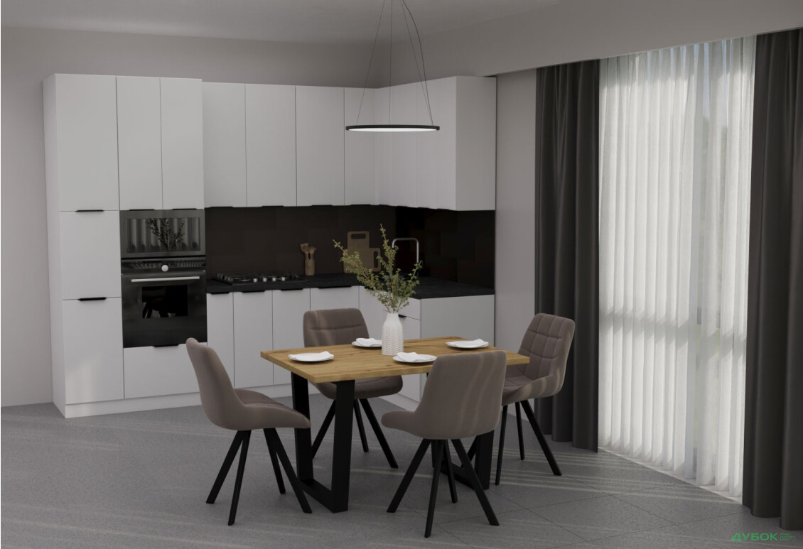 Стіл обідній Garant Луїсвіль 120x80 см дуб артизан - Зображення 2 Зображення 2 - Стіл обідній Garant Луїсвіль 120x80 см дуб артизан