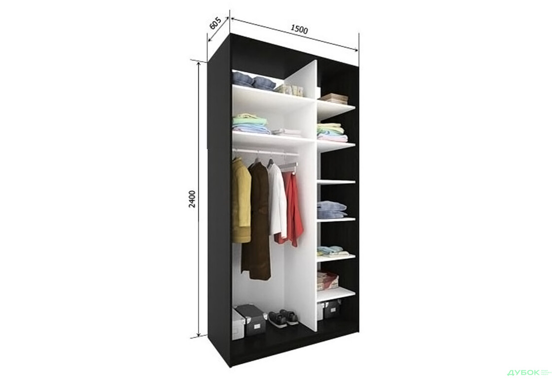Зображення 2 - Корпус VIP-master 1500х600х2400 Дуб аппалачі 